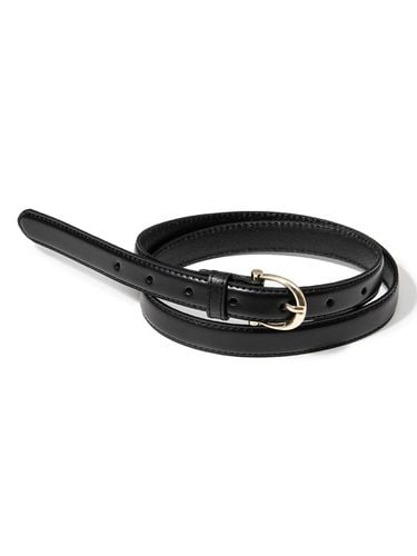 Chic Gold Bell Buckle Cowhide Leather Belt [] (T016) - halden - Modalova