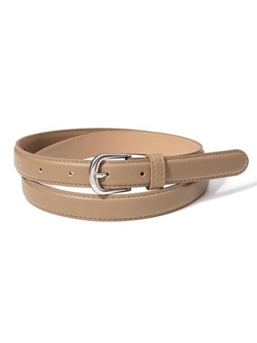 Simple Silver Faux Leather Belt [] (T018) - halden - Modalova