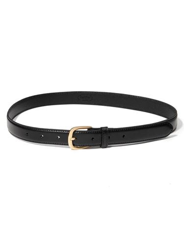 Simple Gold Leather Adjustable Belt [] (T019) - halden - Modalova