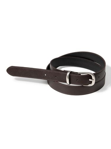 Western Basic Faux Leather Belt [Brown] (T020) - halden - Modalova