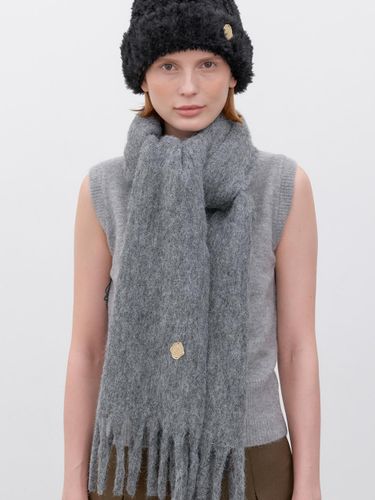 Heavy Wool Blend Long Muffler [] (M036) - halden - Modalova