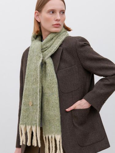 Classic Two Tone Wool Nordic Muffler [] (M037) - halden - Modalova