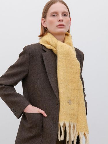 Classic Two Tone Nordic Wool Muffler [] (M037) - halden - Modalova