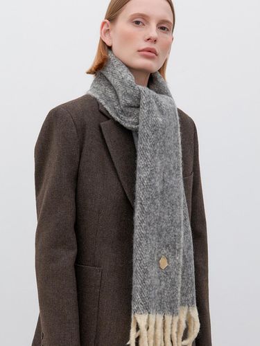 Classic Two Tone Wool Nordic Muffler [] (M037) - halden - Modalova