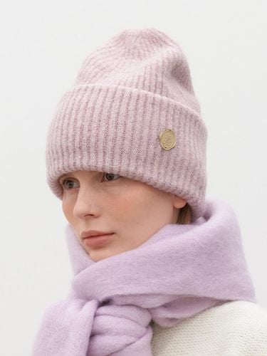 Heavy Wool Knit Winter Beanie [Purple] (C053) - halden - Modalova