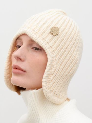 Nordic Premium Earflap Warmer Beanie [Beige] (C055) - halden - Modalova