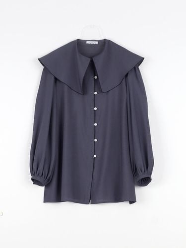 Lightweight Structured Blouse [Mystic Navy] - GAYEON LEE - Modalova