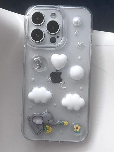 Resin Handcrafted Elephant Phone Case - BiBiBl HOUSE - Modalova