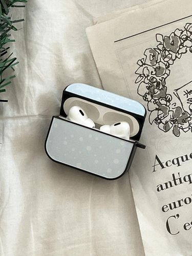 Snow Pattern Design Protective Bumper AirPods Case - mademoment - Modalova