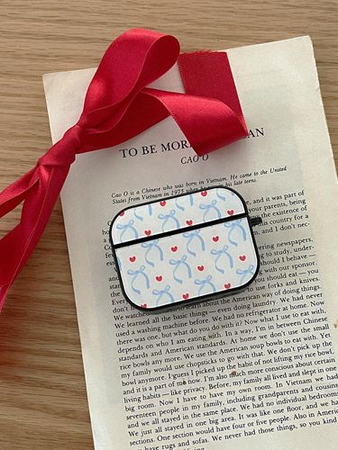 Vintage Ribbon Pattern PC AirPods Case - mademoment - Modalova