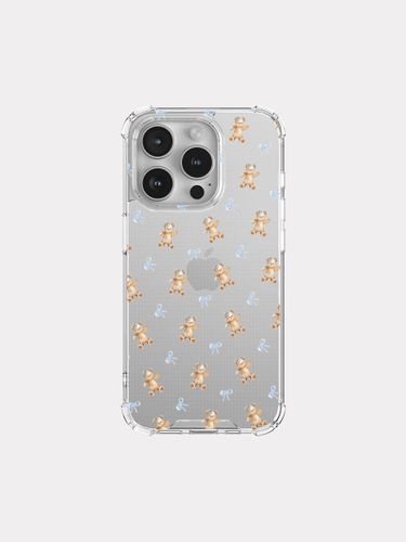 Fluffy Bear Pattern Design Phone Case [] - mademoment - Modalova