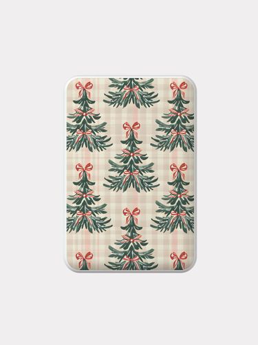 Vintage Nostalgic Wrapping Paper Design Power Bank - mademoment - Modalova