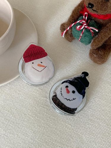 Snowman Design MagSafe Acrylic Phone Grip - mademoment - Modalova