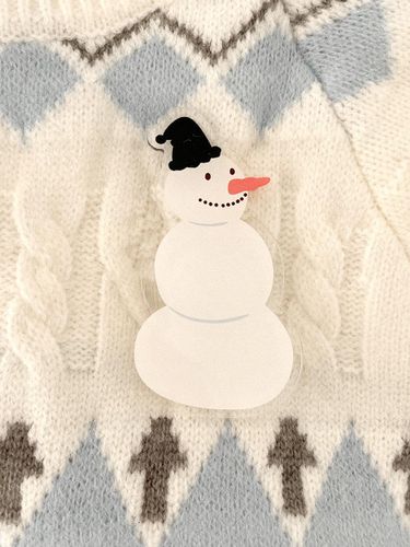 Big Snowman Acrylic Smart Phone Grip - mademoment - Modalova