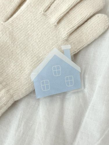 Snow House Clear Acrylic Smart Phone Grip - mademoment - Modalova