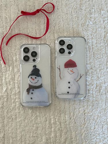 Snowman Design Detachable TPU Phone Case - mademoment - Modalova