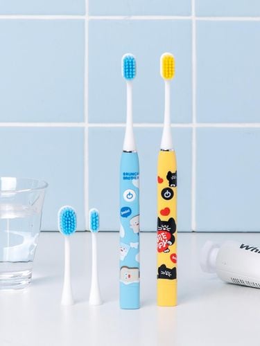 Electric Smart Timer Waterproof Toothbrush Set - romane - Modalova