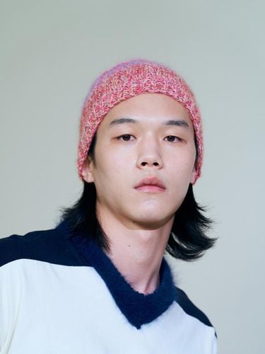 Wool Mohair Winter Hat [Pink] - MISU A BARBE - Modalova