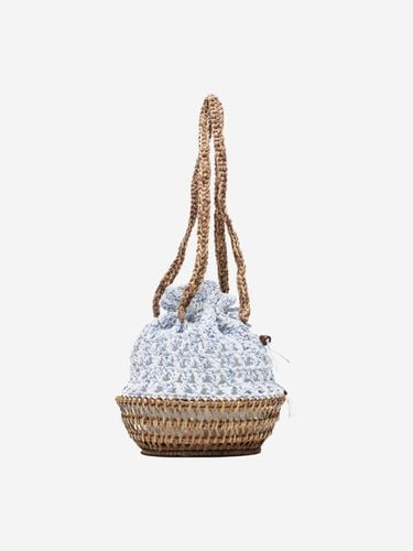 Handcrafted Straw Drawstring Basket - MISU A BARBE - Modalova