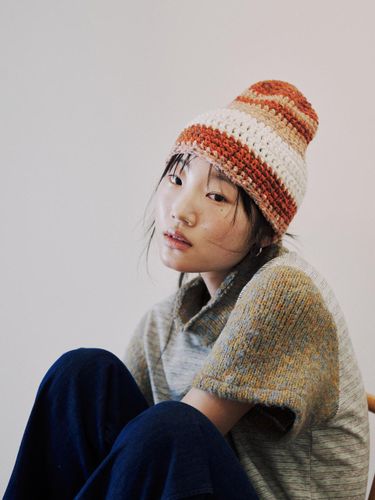 Wool Blend Striped Bucket Hat [] - MISU A BARBE - Modalova