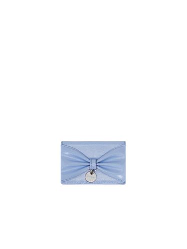 Dimensional Ribbon Handcrafted Card Wallet [Cloud ] - vunque - Modalova