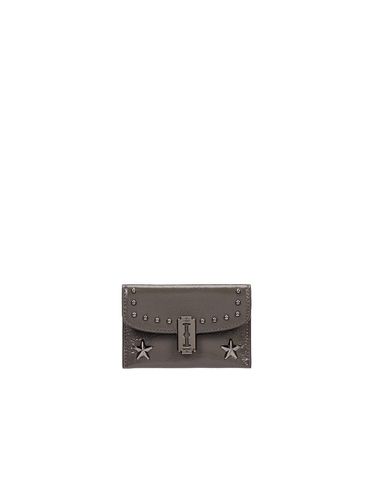 Vintage Studded Textured Card Wallet [Ash ] - vunque - Modalova