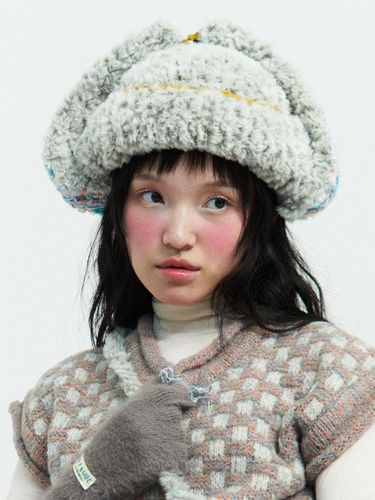 Handmade Wool Mohair Monster Hat [] - MISU A BARBE - Modalova