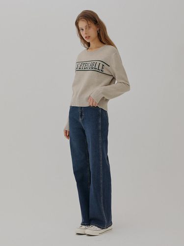 Semi-high Waist Wide-fit Denim Pants (SA9DP33) - SOUP - Modalova