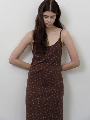 Floral Cotton Light Dress [Brown] - leshua - Modalova