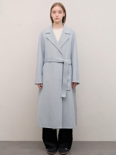 Wool Side Slit Handmade Coat (AWHCTO41100) - SISTINA - Modalova