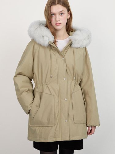 Faux Fur Trimmed Down Padding Jacket (ASDJPO41070) - SISTINA - Modalova