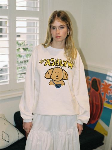 Vintage Fit Koala Graphic Sweatshirt [Beige] - THE ASHLYNN - Modalova