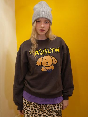 Vintage Fit Relaxed Cotton Sweatshirt [Charcoal] - THE ASHLYNN - Modalova