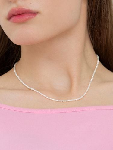 Freshwater Pearl Delicate 925 Silver Necklace - FANTASTIC PLANET - Modalova