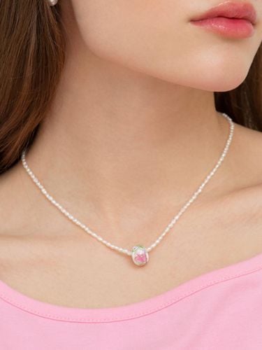 Freshwater Pearl Ceramic 2-Way Necklace [] - FANTASTIC PLANET - Modalova