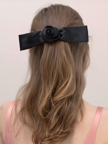 Handcrafted Automatic Closure Rose Ribbon Hair Pin [] - FANTASTIC PLANET - Modalova