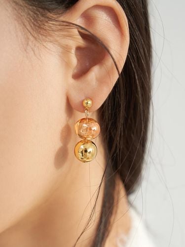 Asymmetrical Drop Statement Earrings [Gold] - FANTASTIC PLANET - Modalova