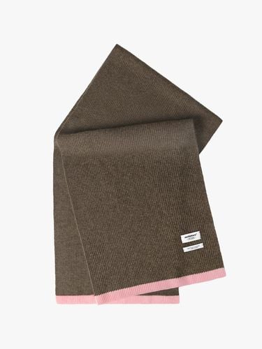 Cashmere Ribbed Seamless Muffler [] - mellotory - Modalova