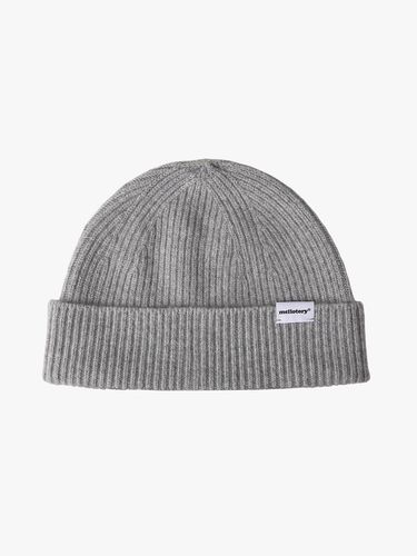 Cashmere Ribbed Seamless Beanie [] - mellotory - Modalova