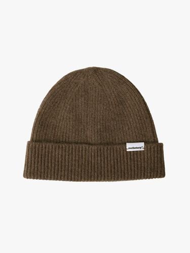 Cashmere Ribbed Seamless Beanie [] - mellotory - Modalova