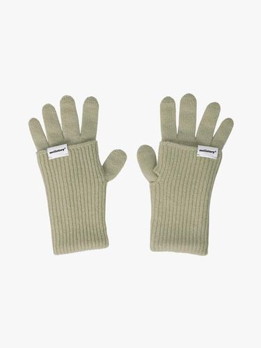 Cashmere Ribbed Long Gloves [] - mellotory - Modalova