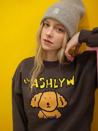 Unisex Oversized Logo Beanie [Grey] - THE ASHLYNN - Modalova