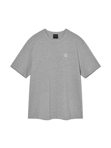 Vintage Logo Bio-Cotton T-Shirt [Melange Grey] (RTW-TS170) - VERUTUM - Modalova