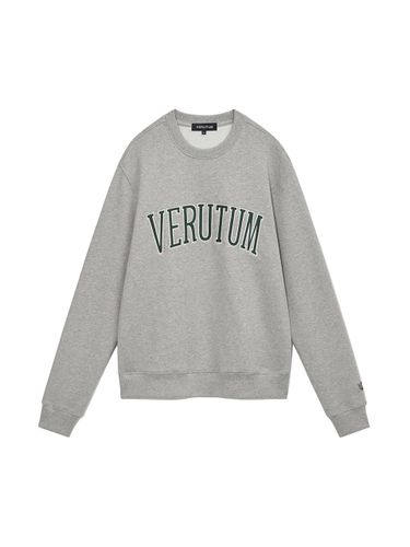 Arch Logo Embroidered Standard Fit Sweatshirt [Grey] (RTW-ST143) - VERUTUM - Modalova