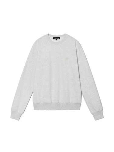 Trident Wappen Standard Fit Sweatshirt [Beige Melange Grey] (RTW-ST004N) - VERUTUM - Modalova