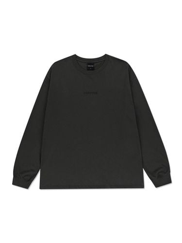 Premium Cotton Logo Long Sleeve T-Shirt [Charcoal] (RTW-TS240) - VERUTUM - Modalova