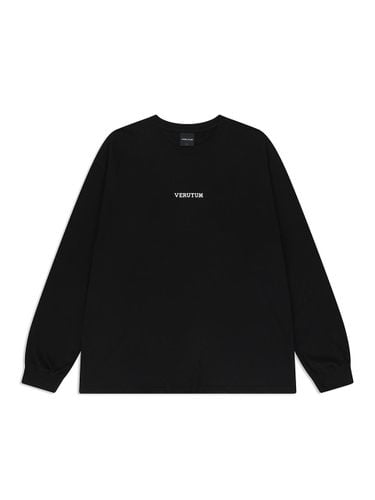 Logo Print Cotton Long Sleeve T-Shirt [Black] (RTW-TS240) - VERUTUM - Modalova