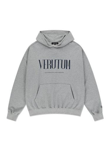 Cotton Overfit Drawstring-free Hoodie [Melange Grey] (RTW-HD190) - VERUTUM - Modalova