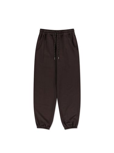 Cotton String Point Relaxed Fit Sweatpants [Brown] (RTW-PT242) - VERUTUM - Modalova