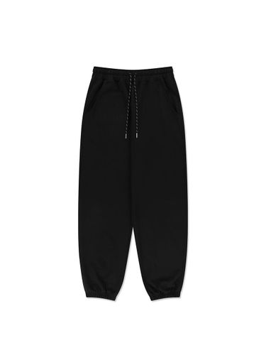 String Point Overfit Cotton Sweatpants [Black] (RTW-PT242) - VERUTUM - Modalova